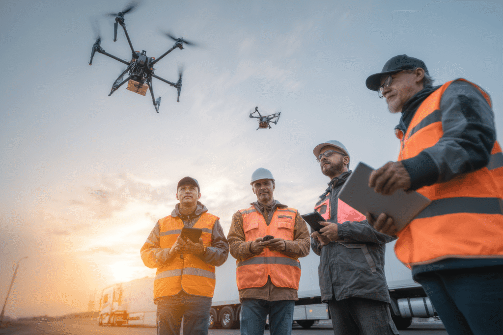 Pilote de drone en formation en région PACA préparant son examen financé par un OPCO