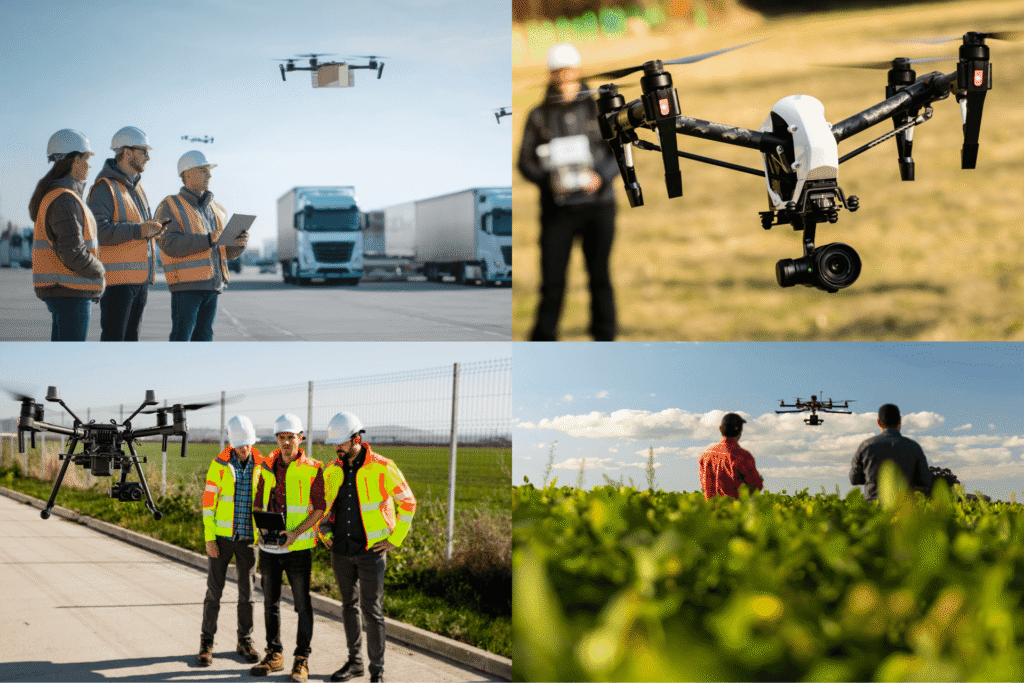 Plusieurs professionnels indépendants dans leur formation drone en région Paca après une financement de leur dispositif adapté