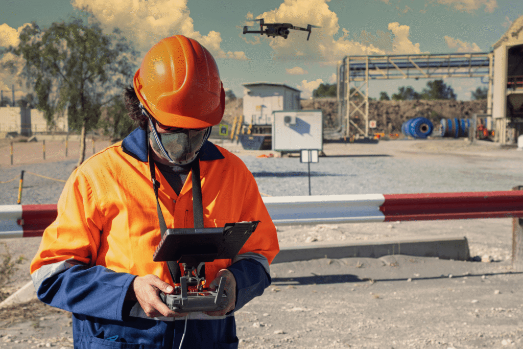 Pilote de drone expert ajustant les paramètres d’une mission thermographique dans le département du Var