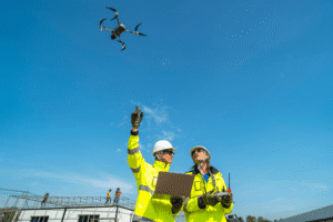 Photogrammétrie par drone en région PACA réalisée sur un terrain pour un relevé précis